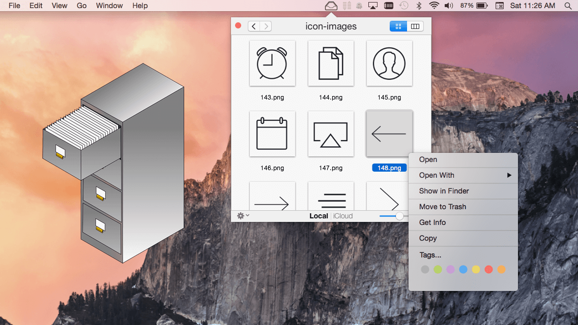 Get Menubar File Control with File Cabinet Pro for Mac - only $14!