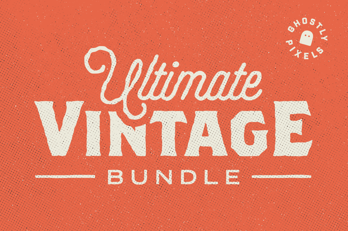 Vintage Bundle: 150+ Design Elements – only $12!