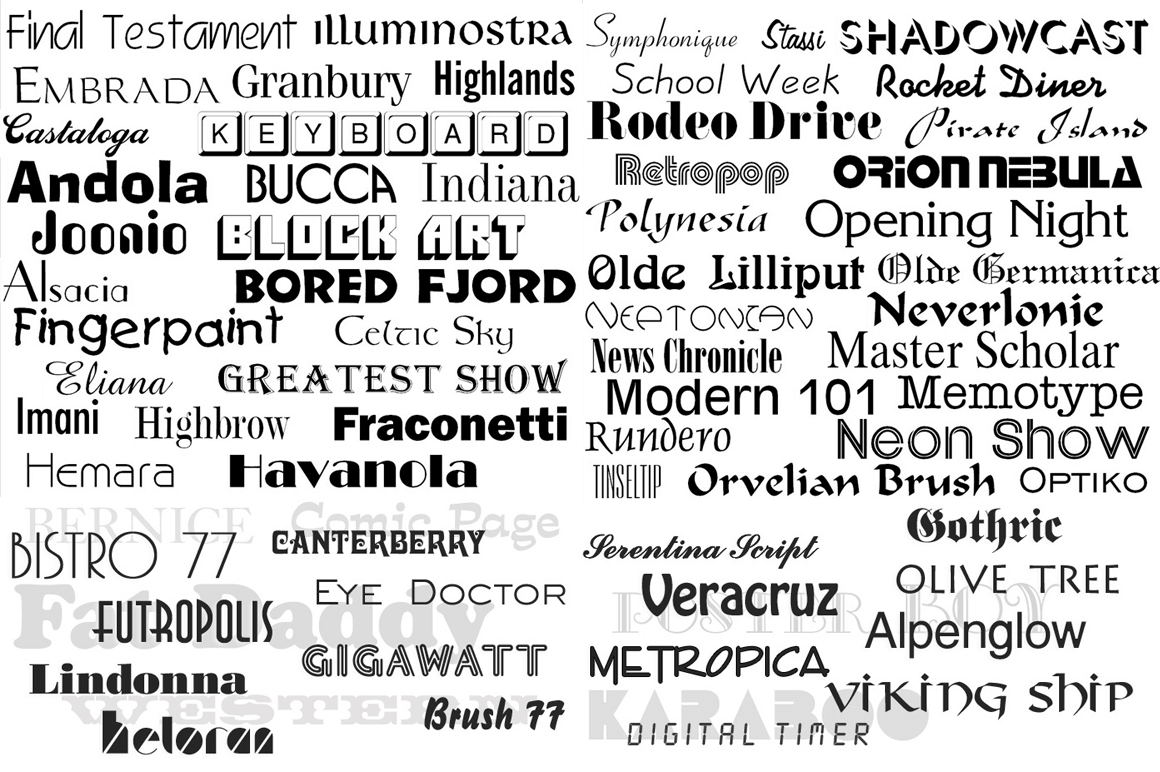 3,000+ Exclusive Unique Fonts – only $24!