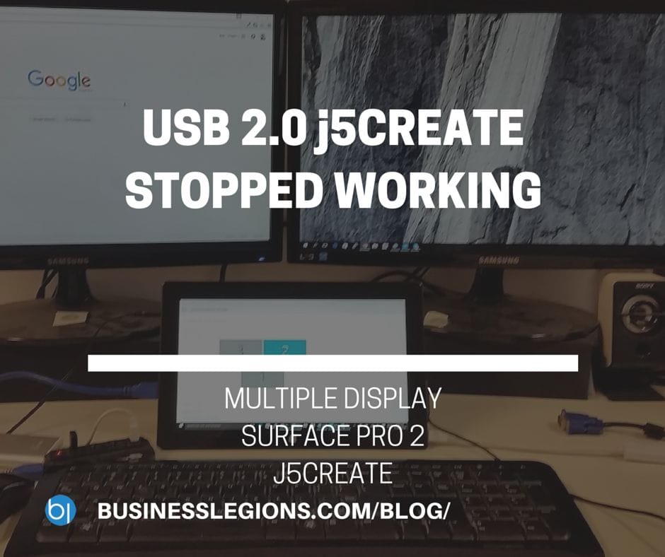 USB 2.0 j5CREATE STOPPED WORKING