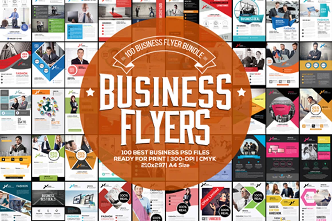 100 High-Quality Business Flyer Templates - only $17!
