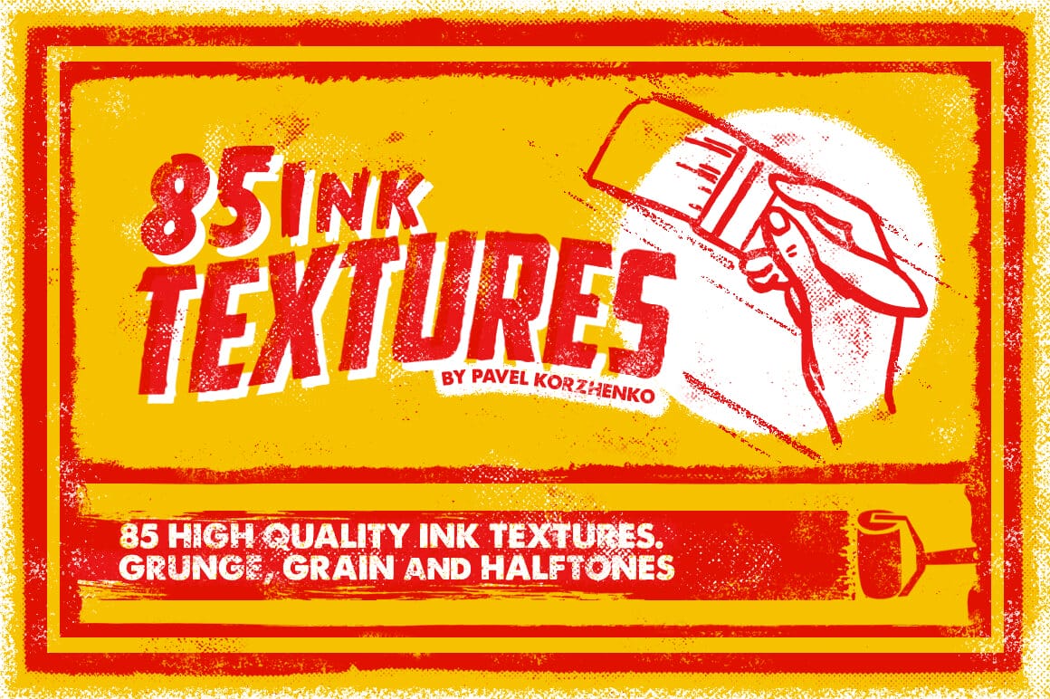 85 High-Quality Ink Textures from Vintage Voyage Design – only $5!