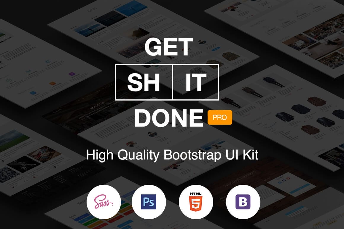 Build High Quality Professional Websites Quickly with the Bootstrap UI Kit - only $17!