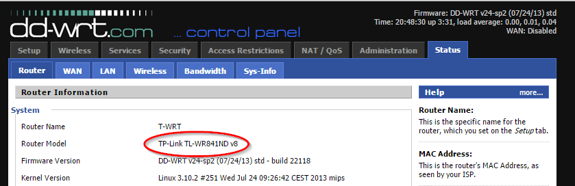 DD-WRT TP-LINK WA830RE Firmware WR841ND Success