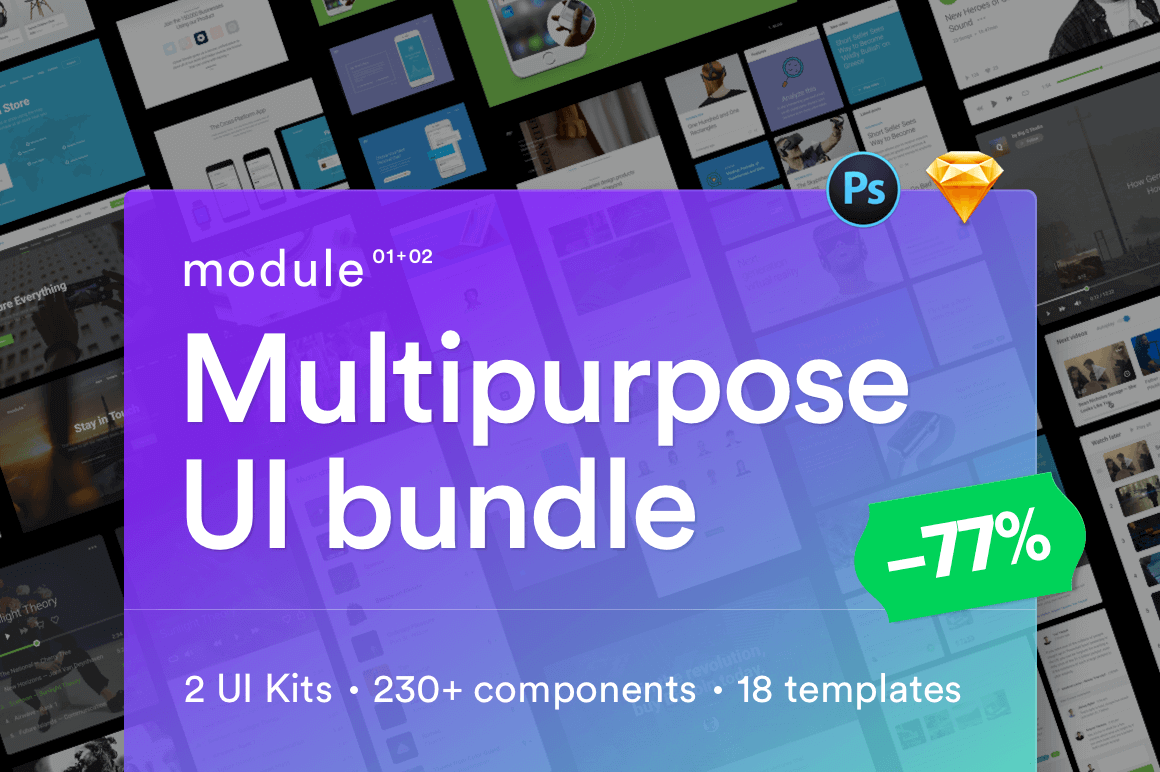 Multipurpose UI Bundle of 230+ components