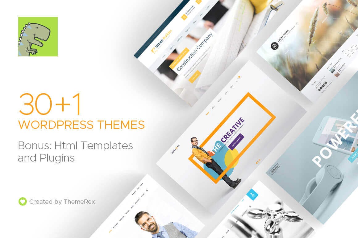 31 WordPress Themes + Bonus Elements from ThemeRex - only $27!