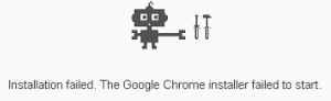 Business Legions - Chrome installer failed to start