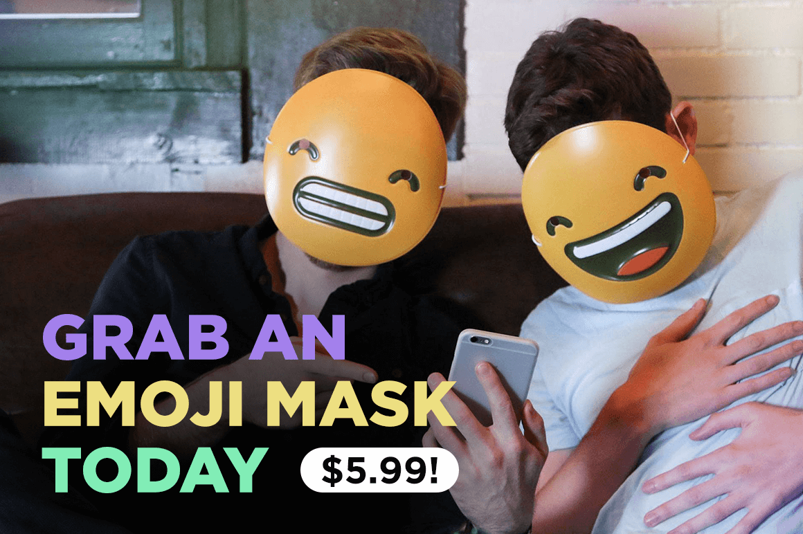 Grab an Emoji Mask Today (perfect for any party!) - only $5.99!