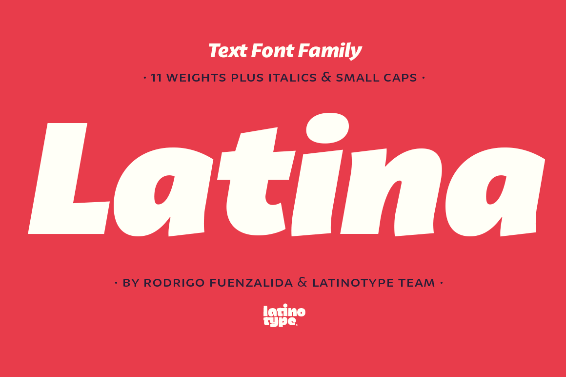 Latina Complete Font Family from Latinotype - only $19!