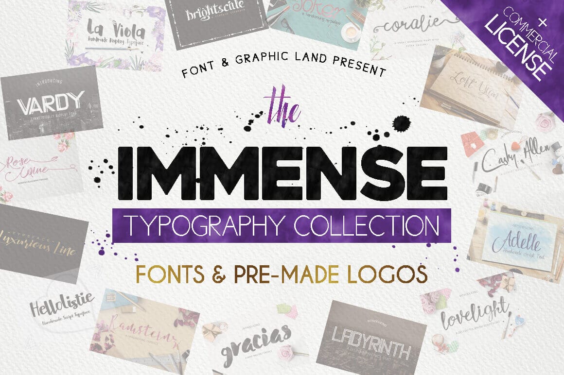 The Immense Typography Collection of 120+ Fonts & Logos - only $17!