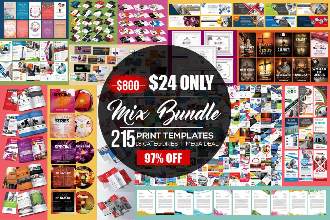 200+ Print-Ready Business Templates - only $24!