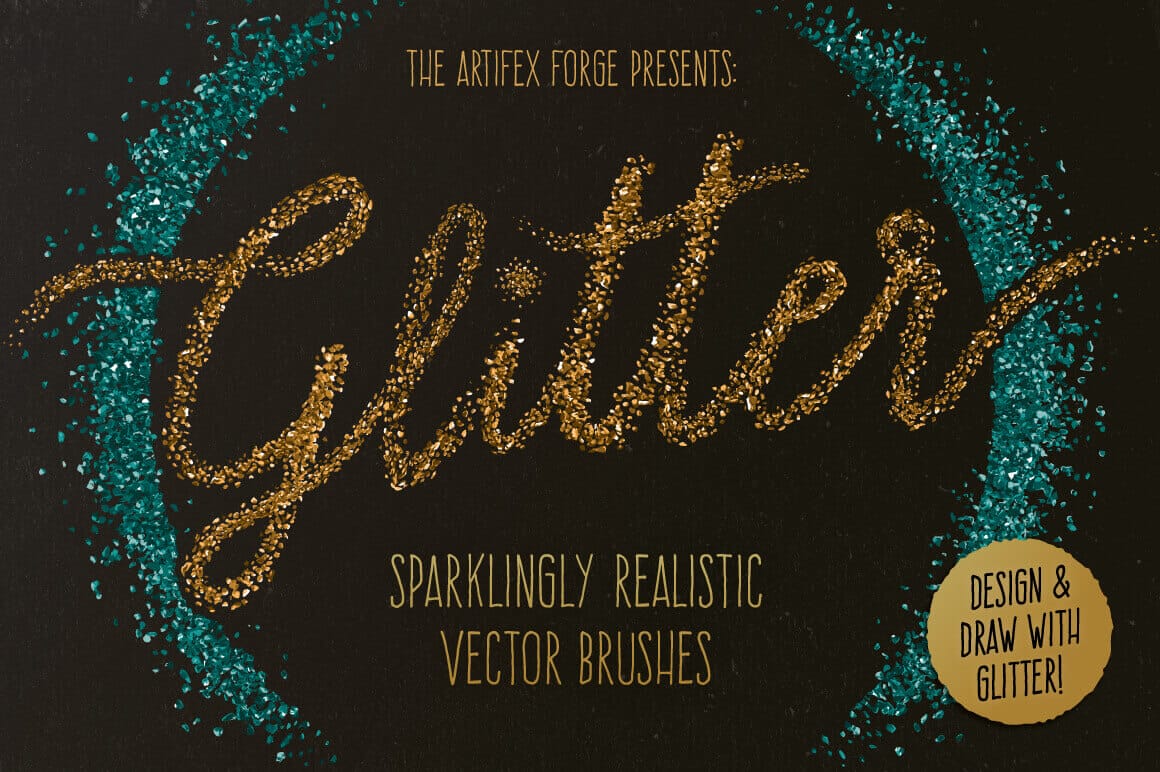 30 Sparkling Glitter Brushes from The Artifex Forge – only $7.50!