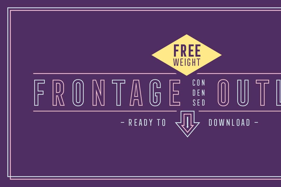 Free Download: Frontage Condensed Outline