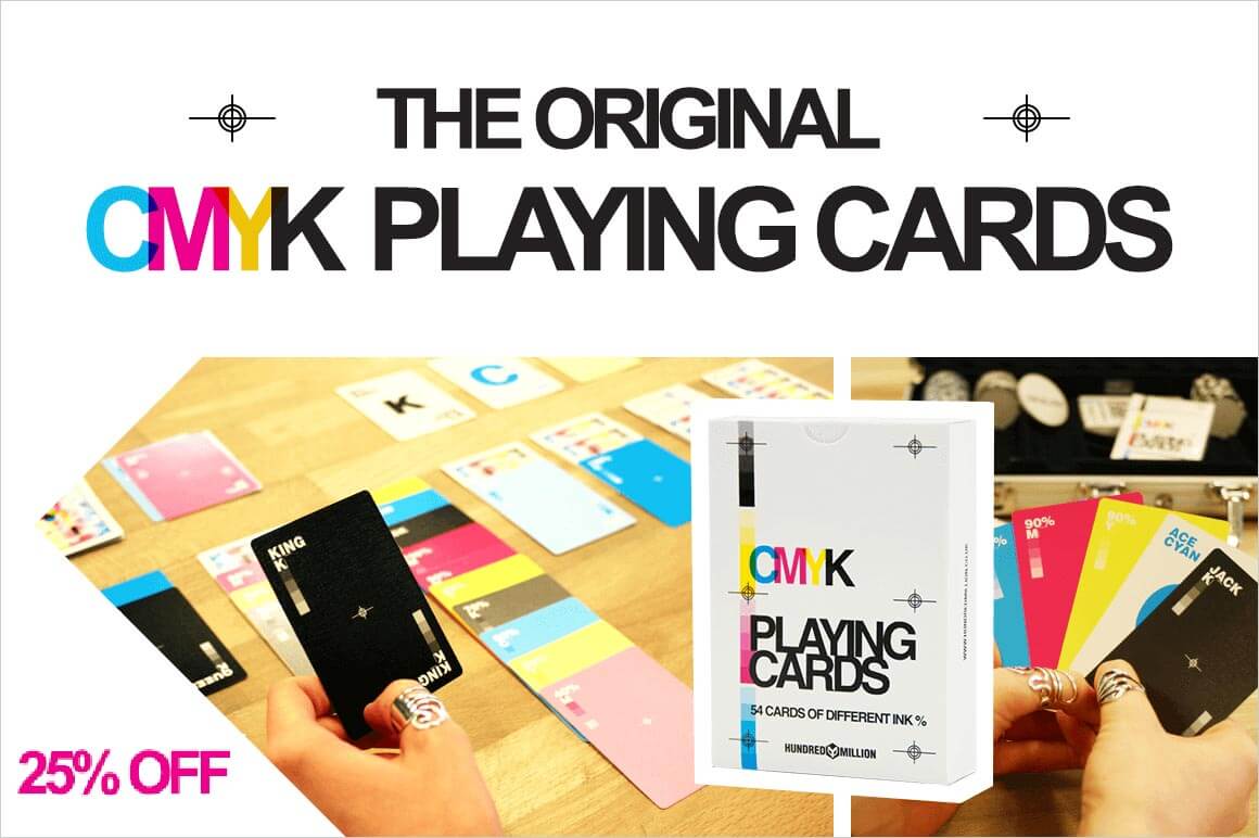 The Original CMYK Playing Cards – only $9!