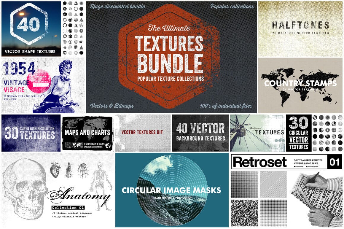 Bundle of Bundles: 300+ Design Elements from Offset – only $27!