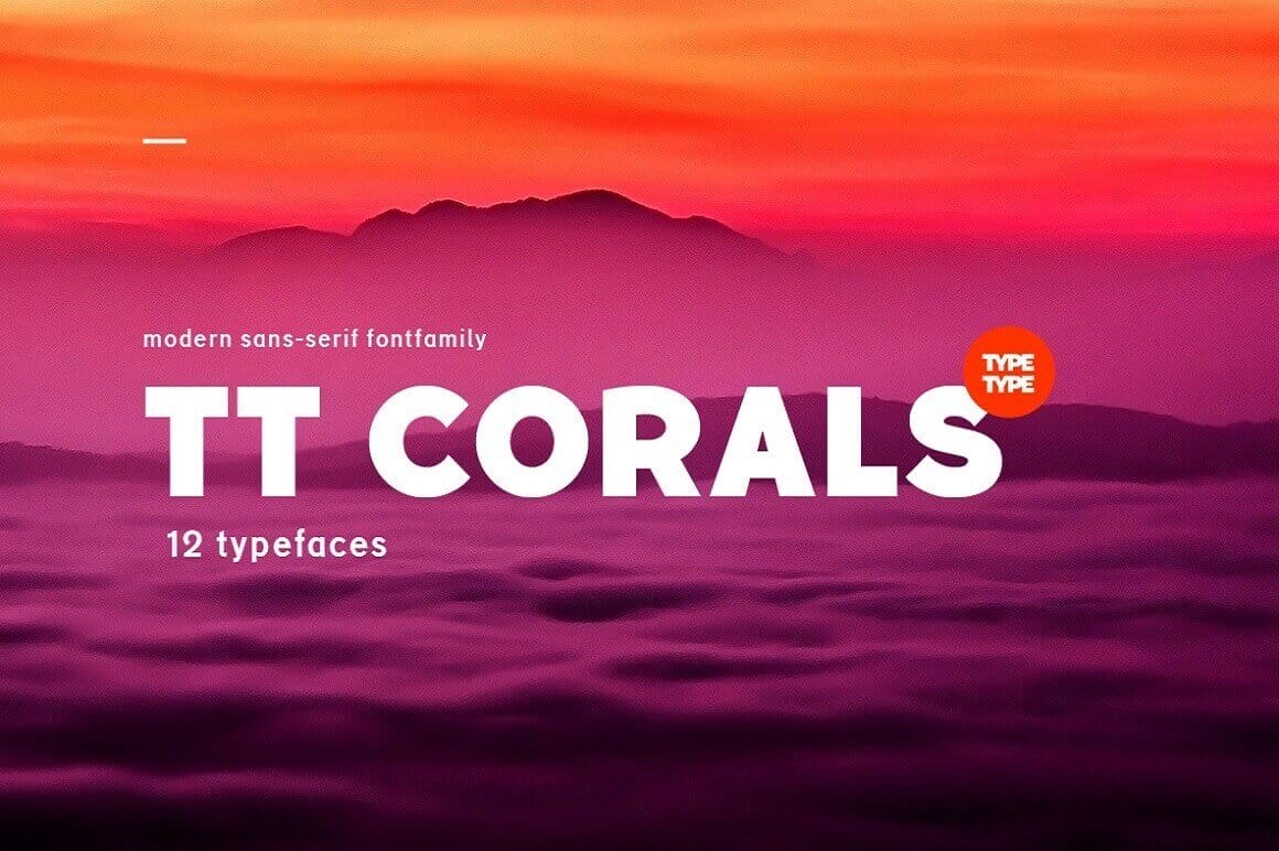 Corals Font: A Modern Humanistic Family from Typetype – only $9!