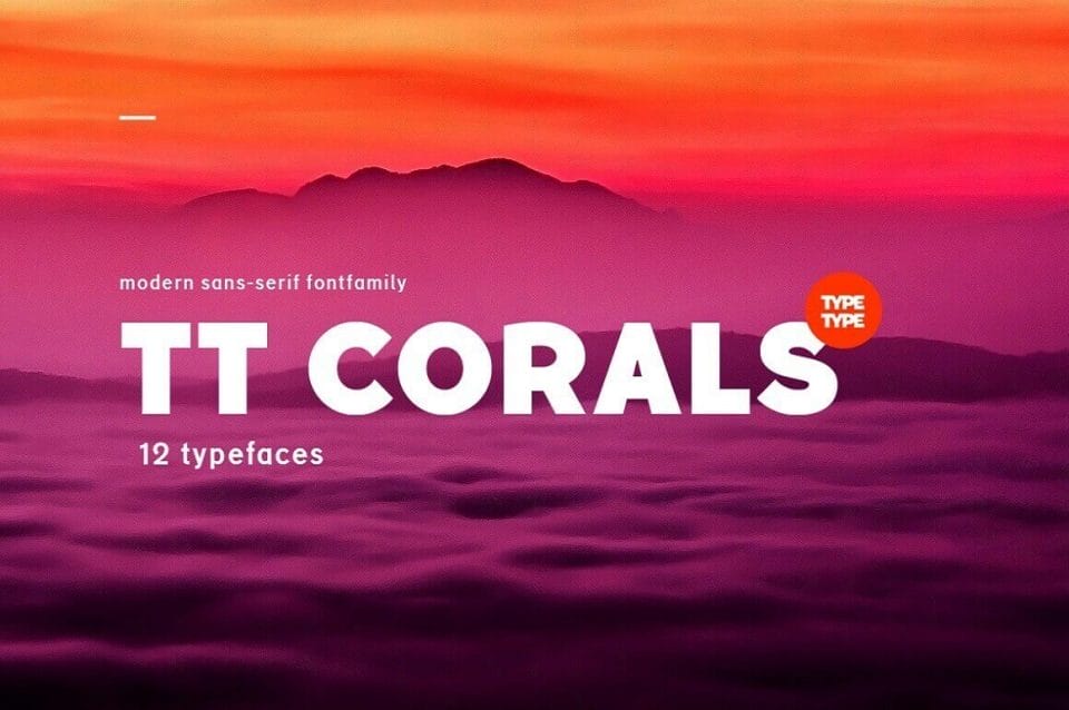 Corals Font: A Modern Humanistic Family from Typetype – only $9!