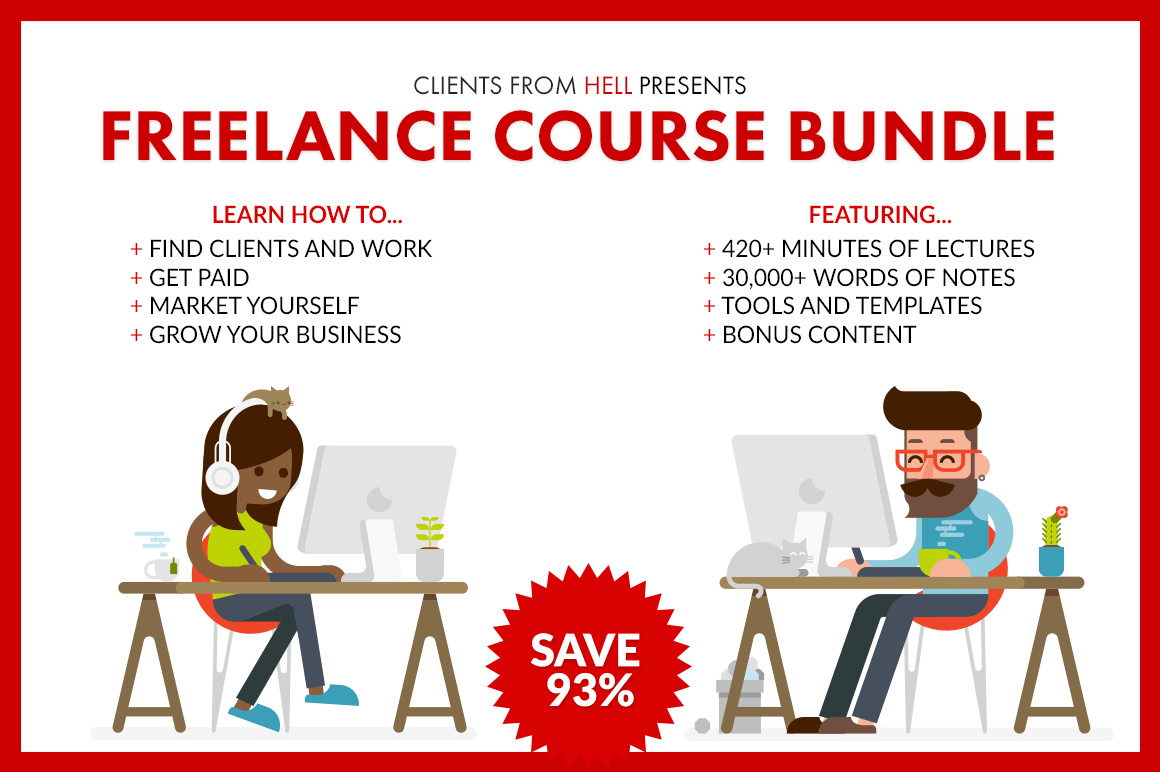 Course Bundle: Clients From Hell’s Complete Guide to Freelancing – only $39!