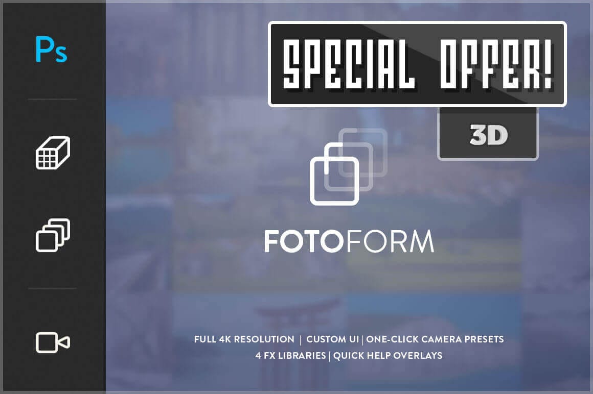 FotoForm: The World's First Geometric 3D Photo Animator - only $17!