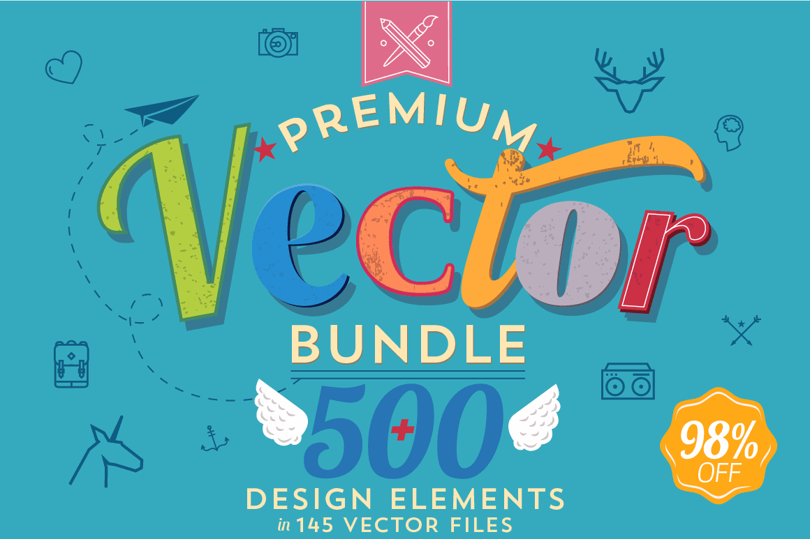 500+ Premium Quality Vectors from Noka Studio - only $17!