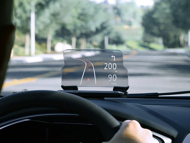 HUDWAY Glass Heads-Up Navigation Display for $49
