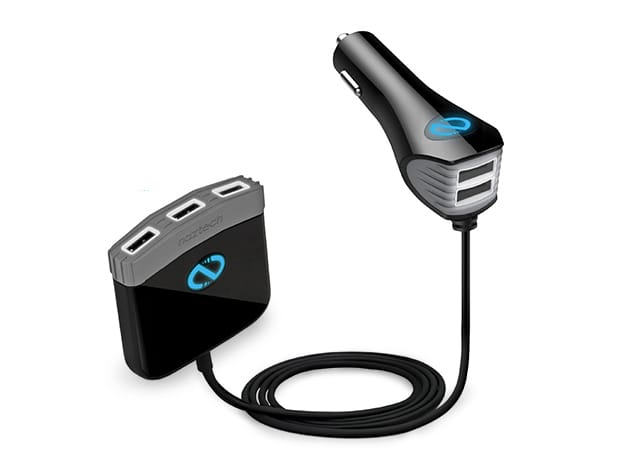Naztech Roadstar 5-Port 12A Car Charger & Hub for $29