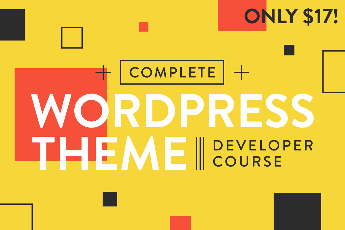 Complete WordPress Theme Developer Course - only $17!