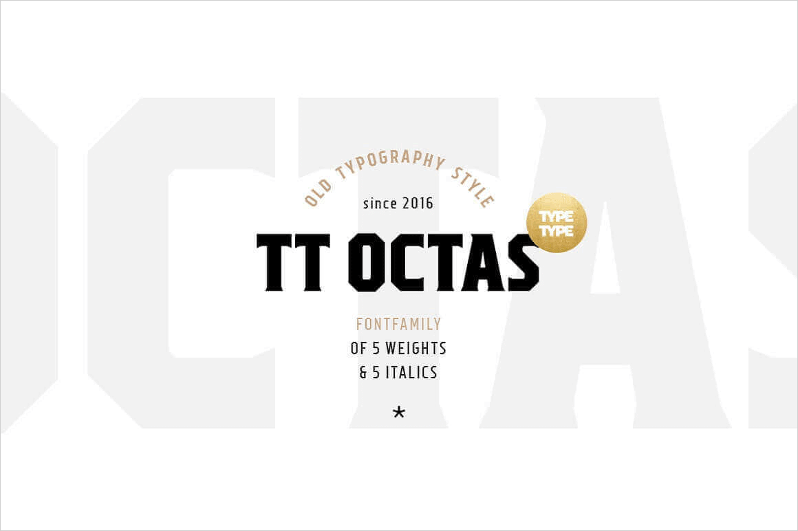 TT Octas Family of 10 Octagonal Fonts from Typetype - only $9!