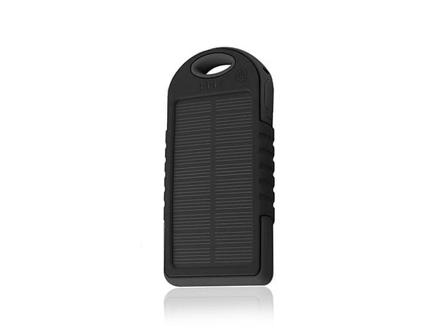 Water-Resistant Dual-USB Solar Charger for $19