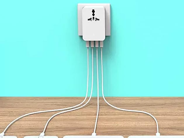 Universal Travel Adapter and USB Charger for $29