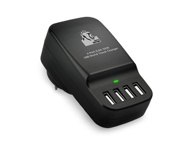 Gorilla Power 4-Port USB World Travel Charger for $27