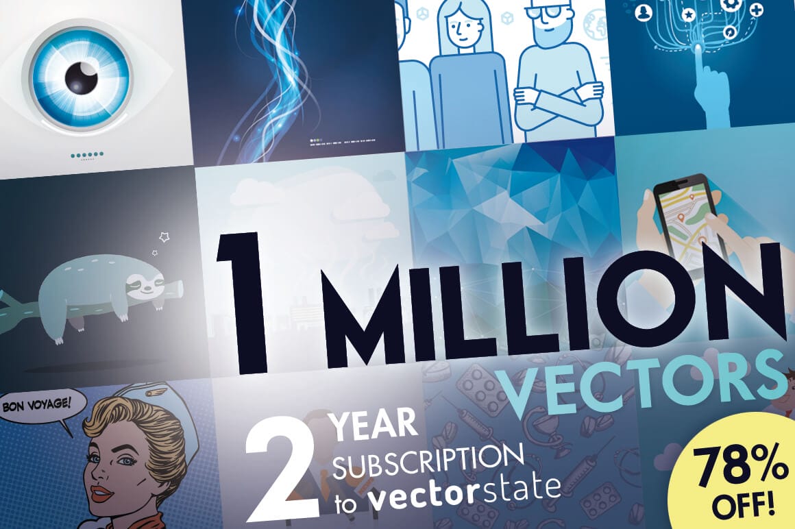 2-Year Subscription to Vectorstate - Download 2400 Illustrations - 75% off!