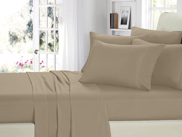 2000 Series Bamboo Fiber 6-Piece Sheets (Khaki) for $39