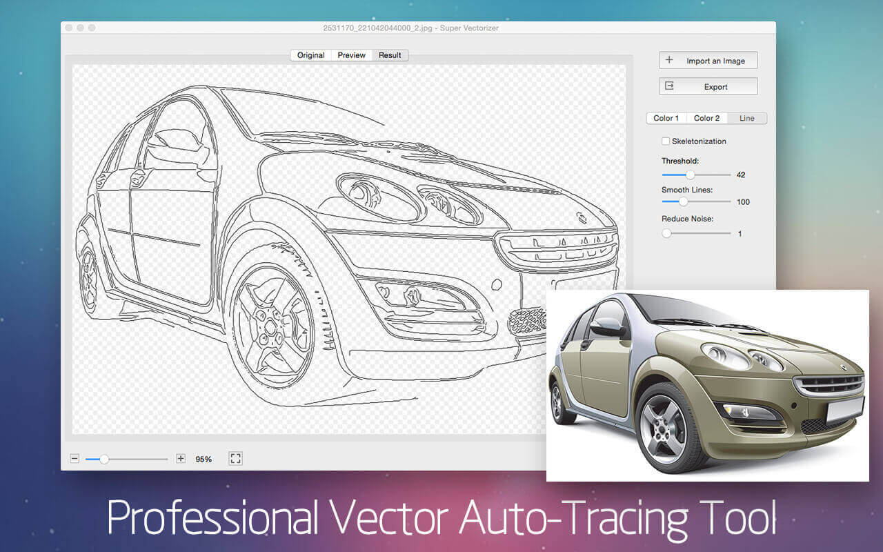 Auto-Trace Almost Any Image with Super Vectorizer 2 for Mac - only $9!