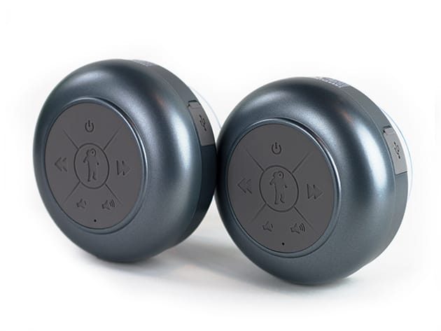 Splash Tunes Pro Dual Waterproof Speaker Set for $54