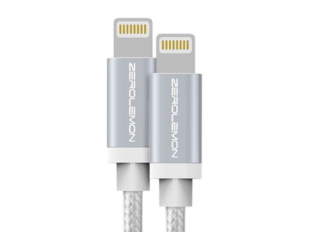ZeroLemon Rugged MFi-Certified 2-Meter Lightning Cable: 2-Pack for $23