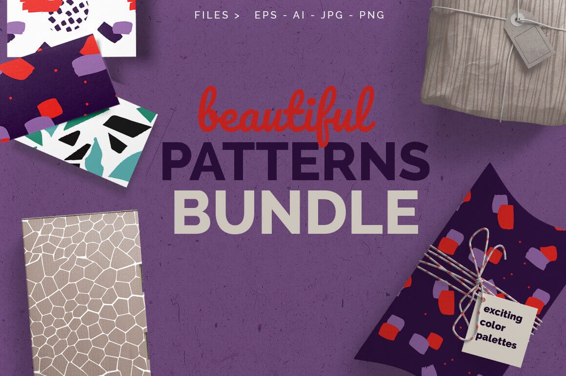 Pattern Bundle: 56 Beautiful Seamless Patterns – only $9!
