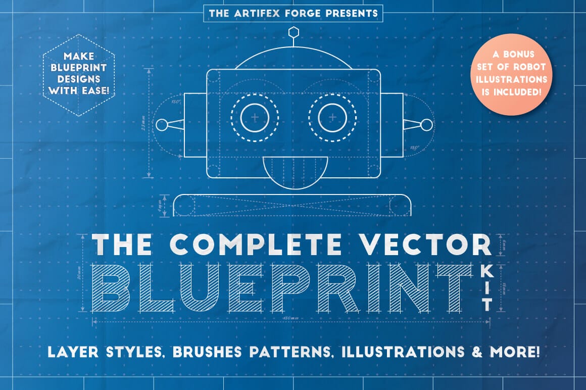 The Complete Vector Blueprint Kit from The Artifex Forge – only $9!