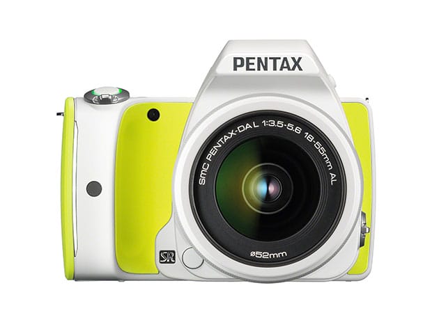 Pentax K-S1 DSLR Camera + 18-55mm Lens Kit & 16GB WiFi SD Card (Lime Pie) for $299