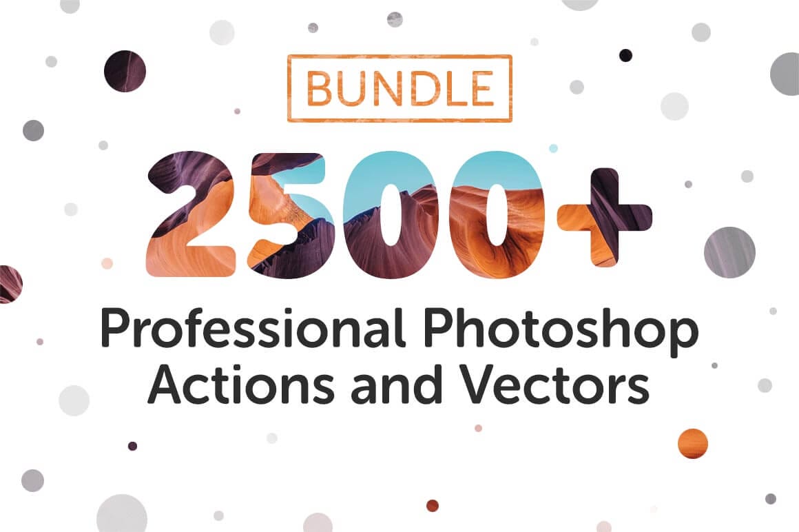 Bundle: 2500+ Professional Photoshop Actions and Vectors – only $17!