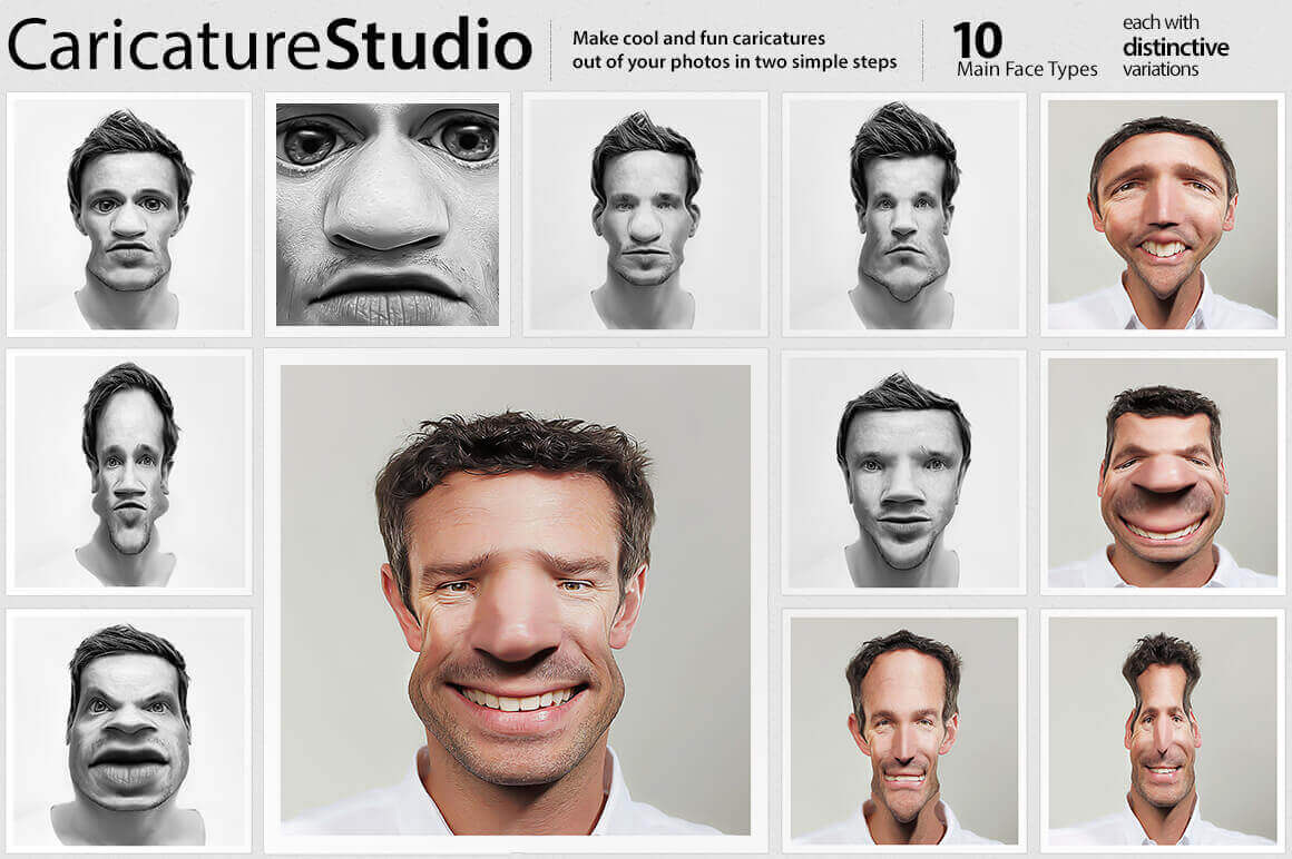 EXCLUSIVE! Create Up to 40 Caricatures from 1 Image with CaricatureStudio - only $5!