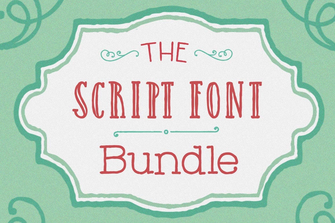 EXCLUSIVE Script Font Bundle: 10 Gorgeous Fonts - only $27!