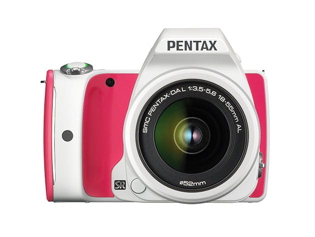 Pentax K-S1 DSLR Camera + 18-55mm Lens Kit & 16GB WiFi SD Card (Strawberry Cake) for $299