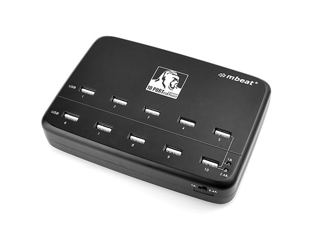 Gorilla Power 10-Port 60W Charging Station for $46