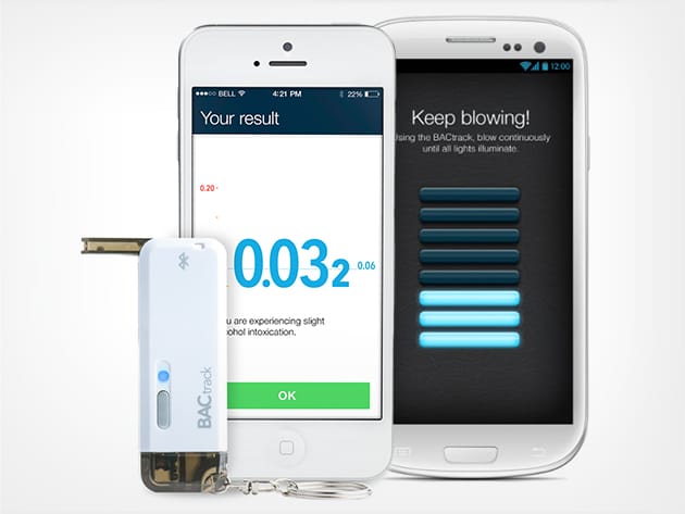 BACtrack Vio Smartphone Breathalyzer for $39