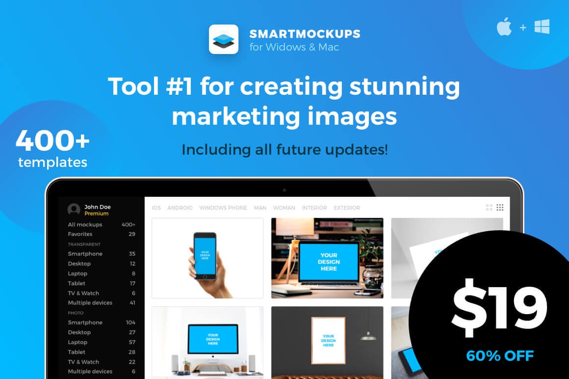 Smartmockups App: The #1 Tool for Creating Stunning Marketing Images – only $19!