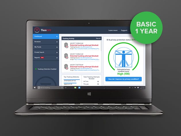 TrackOFF Privacy Software for Windows for $14