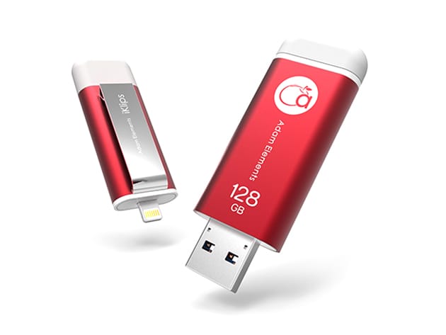 iKlips Dual-Interface Drive (128GB Red) for $156