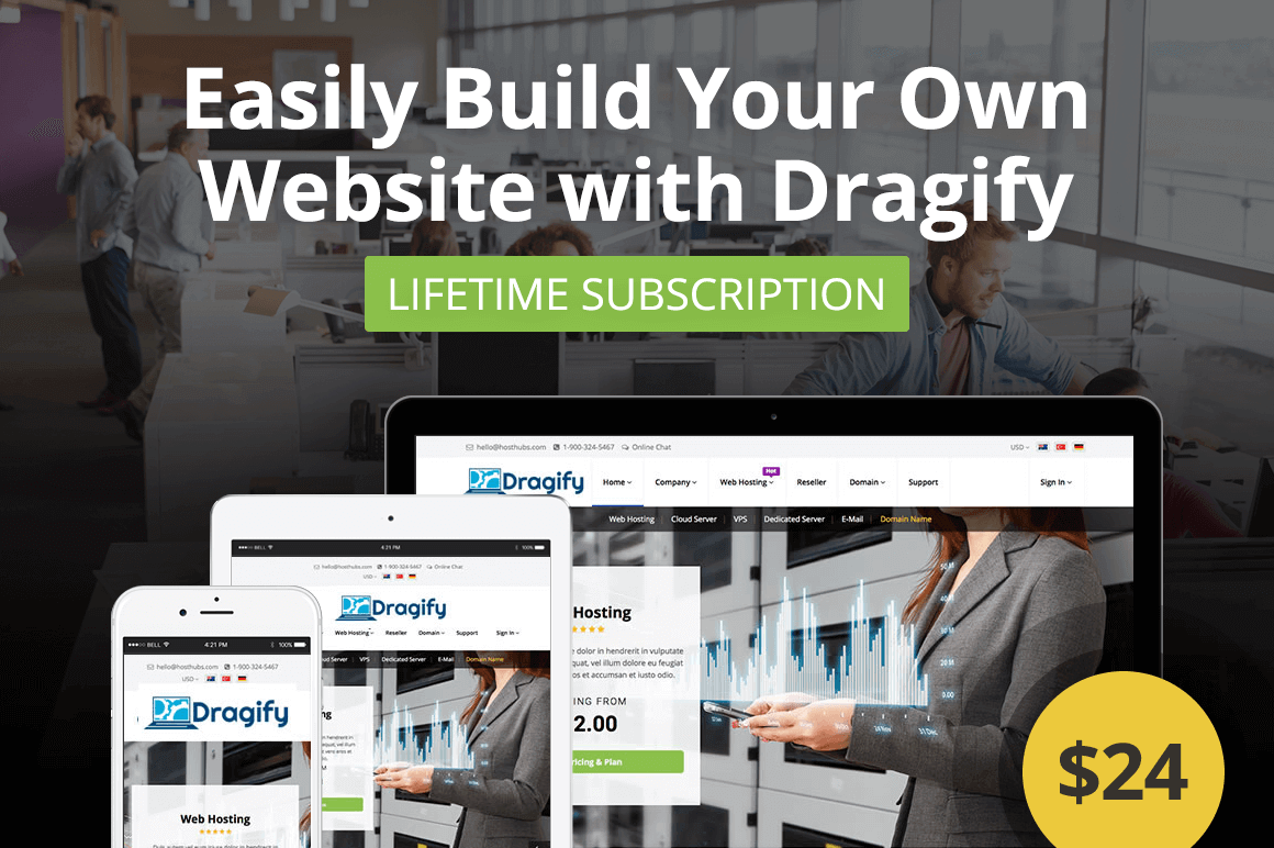 Easily Build Your Own Website with Dragify – only $24!