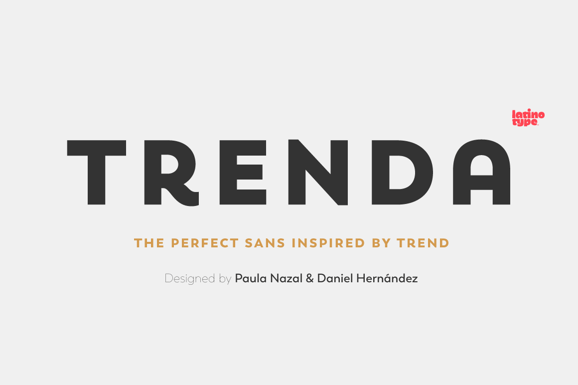 Trenda Font Family Includes 8 Weights, 206 Languages – only $17!
